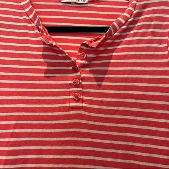 Sweet Vintage Marimekko Stripped Button Tee - Picture 3 of 5